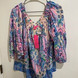 Lilly Pulitzer off the shoulder top
